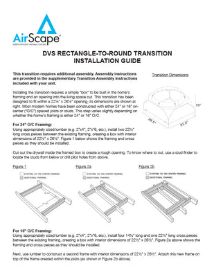 Rectangle to Round Transition Installation