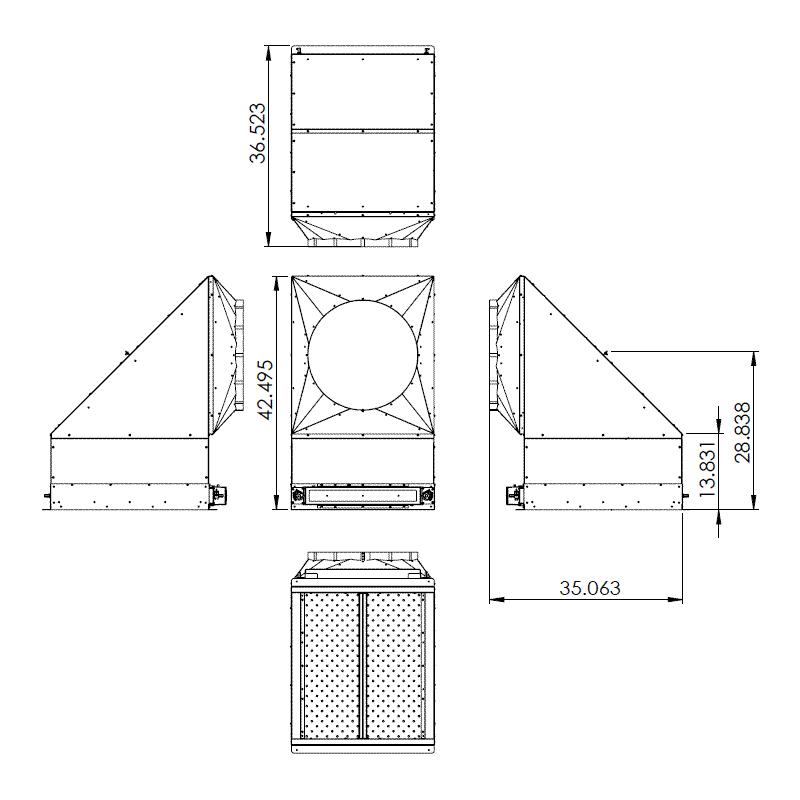 PAL26-RLCA on top of PAL damper dimensions. PAL damper not included.