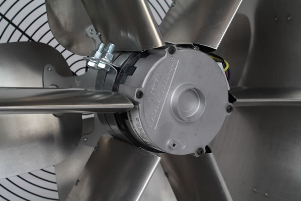 AirScape LiftLock fan motor closeup