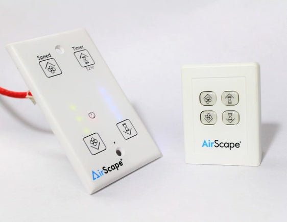 AirScape touch controller and optional remote control